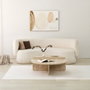 Hanah Home Mesa de café Podium Travertino